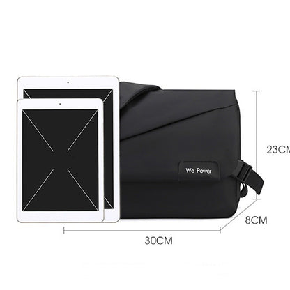 New Casual Crossbody Bag Multifunctional Large Capacity Messenger Bag Portable Shoulder Bag Men