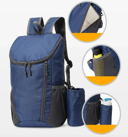 Portable Outdoor Ultra Light Backpack Foldable Storage Waterproof Men's and Women's Outdoor Hiking Cycling Camping Sports Bag