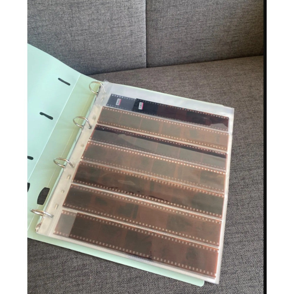 A4 File Folders Display Book 4 Hole Binder Folders Morandi Color Waterproof Document Ring Binder Folder Office School Supplies