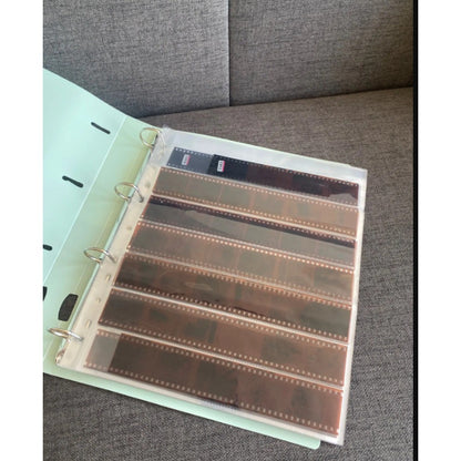 A4 File Folders Display Book 4 Hole Binder Folders Morandi Color Waterproof Document Ring Binder Folder Office School Supplies