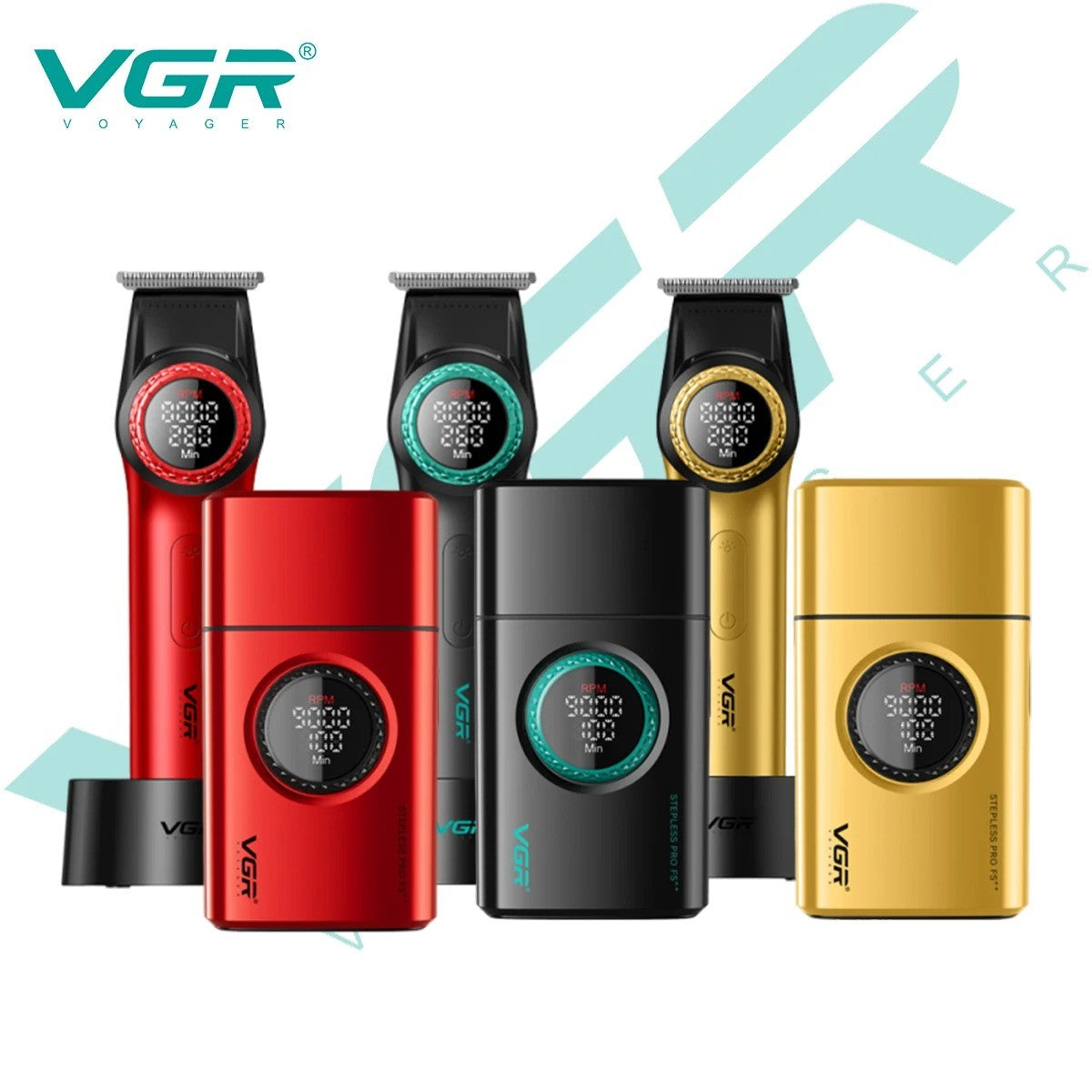 VGR Hair Trimmers Professional Hair Clippers Electric Hair Clippers 0MM Trimmer Reciprocating Mens Beard Trimmers V-977 V-377