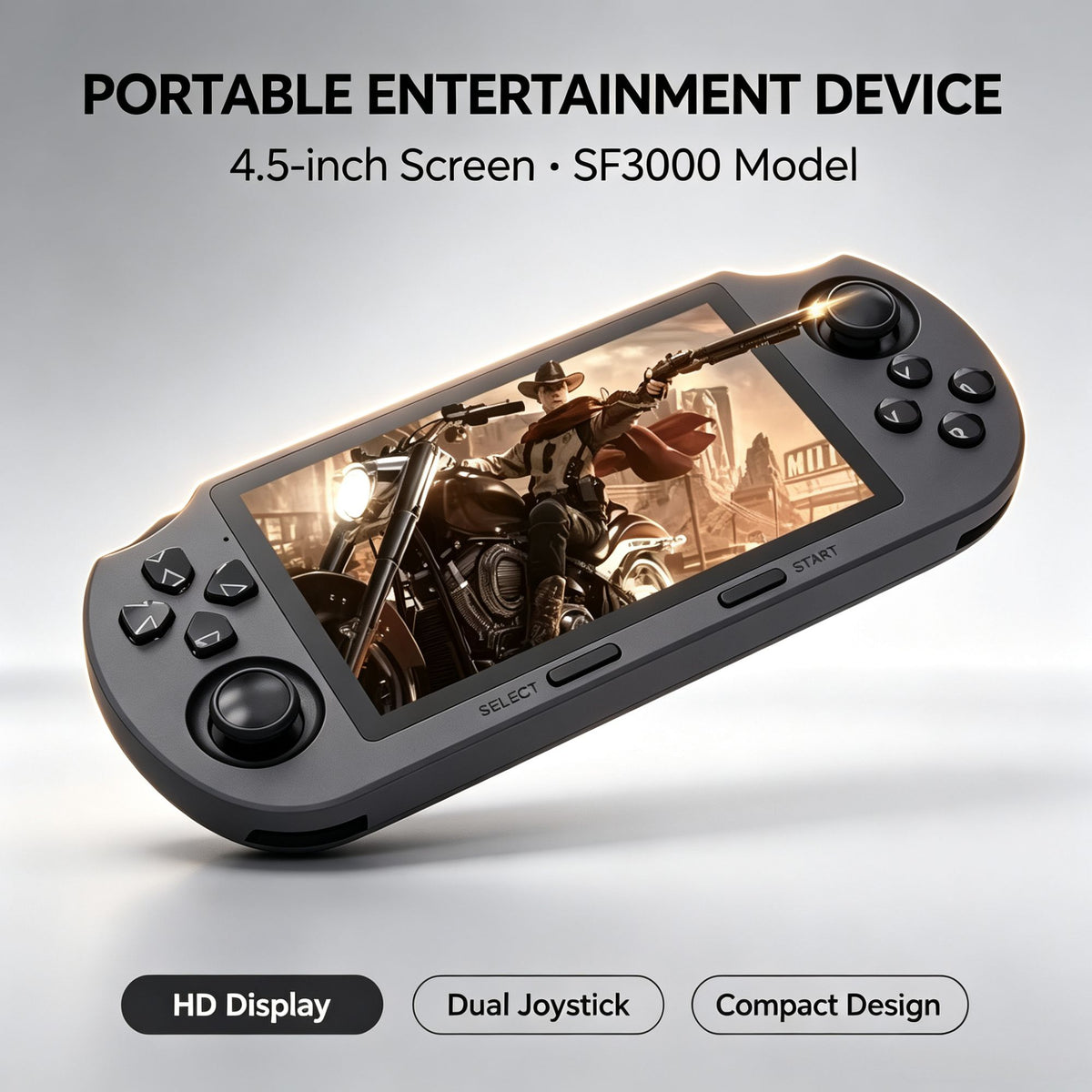SF3000 Retro Handheld Video Game Console Linux System 4.5 Inch 854*480 IPS Screen 3000mAh Portable Pocket Video Games Player