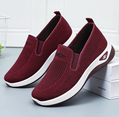 Women Casual Sports Shoes Breathable Lightweight Sneakers Anti-slip Flats Outdoor Running Walking Shoes Female Vulcanized Shoes