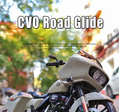 Maisto 1/18 Harley Davidson 2018 CVO Road Glide Modelo de Motocicleta Coleção de Veículos de Brinquedo Amortecedor Off Road Carro de Brinquedo