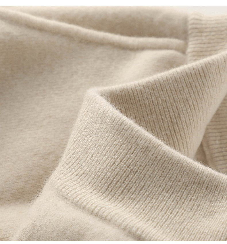 High Waist Wide Leg Woolen Pants Women's Loose Casual Black Long Trousers Autumn Fashion Elegant Commuting Style