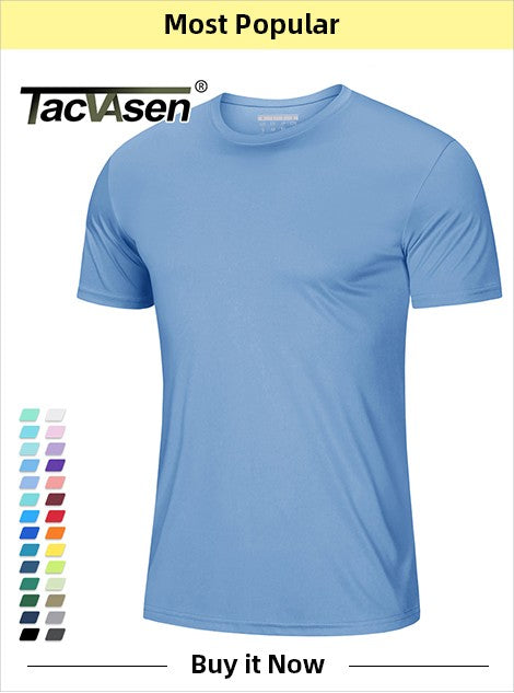 TACVASEN 1/4 Zipper Ripstops T-shirts With Zipper Pockets Mens Long Sleeve T-shirts Outdoor Hiking Tees Tops Pullover Workout