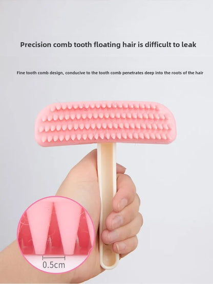 Rabbit Comb Silicone Small Pet Comb Cat Hair Comb Brush, Guinea Pig Hair Cleaning Beauty Care Tool Beauty Trimmer Pet Bath Comb