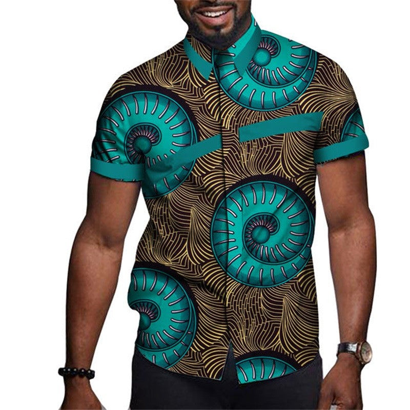 3d Print African Graphic Beach Shirts For Women Men Summer Short Sleeve Large Size Hawaiian Shirts Men's Blouses Cuba Camisa