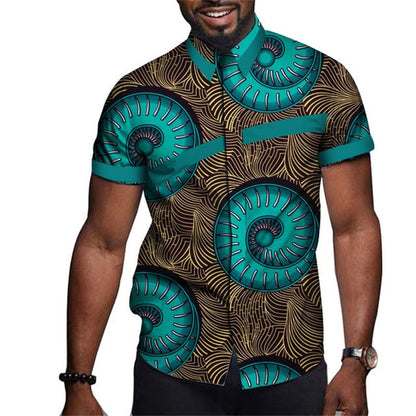 3d Print African Graphic Beach Shirts For Women Men Summer Short Sleeve Large Size Hawaiian Shirts Men's Blouses Cuba Camisa