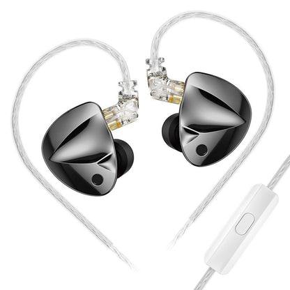Fones de ouvido KZ D-Fi Fones de ouvido HIFI Bass Monitor 4 Níveis Chave de Afinação Fone de Ouvido Esportivo Estéreo com Redução de Ruído