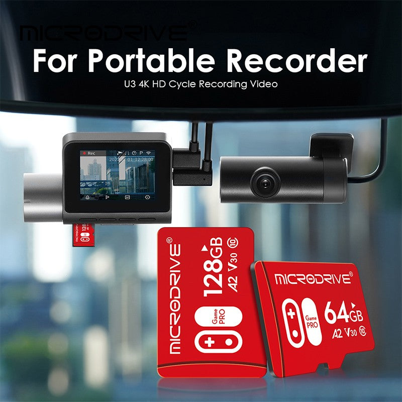 Cartão de Memória de Alta Velocidade A2 V30 U3 32GB 64GB 128GB 256GB Flash UHS-3 Cartão Micro Mini SD para Câmera 4K HD / TV / Jogo / Gopro UAV