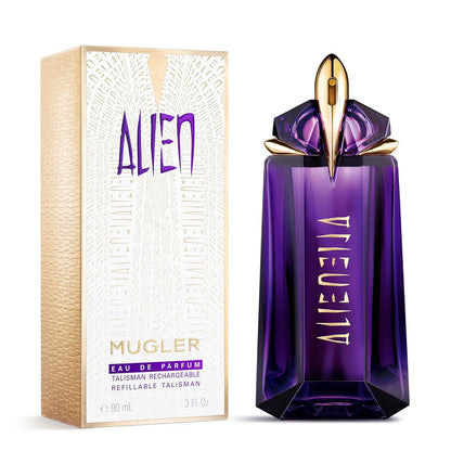 Mugler Alien Eau De Parfum Feminino Floral Amadeirado com Jasmim Madeira Âmbar Fragrância de Longa Duração