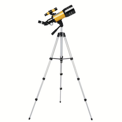 Telescópio Refrator Profissional F30070 HD 150x Ampliação Leve Portátil Ideal para Shows Acampamentos e Atividades ao Ar Livre