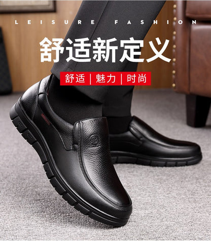 Handmade Shoes Genuine Leather Casual Shoes For Men Flat Platform Walking Shoes Outdoor Footwear Loafers Breathable Sneakers
