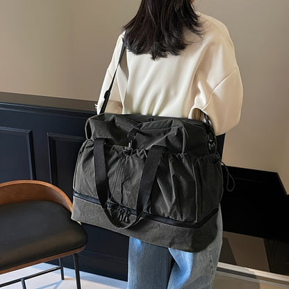 Large Travel Bag - Spacious, lightweight & durable. With adjustable strap & pockets. Perfect for travel & commute.