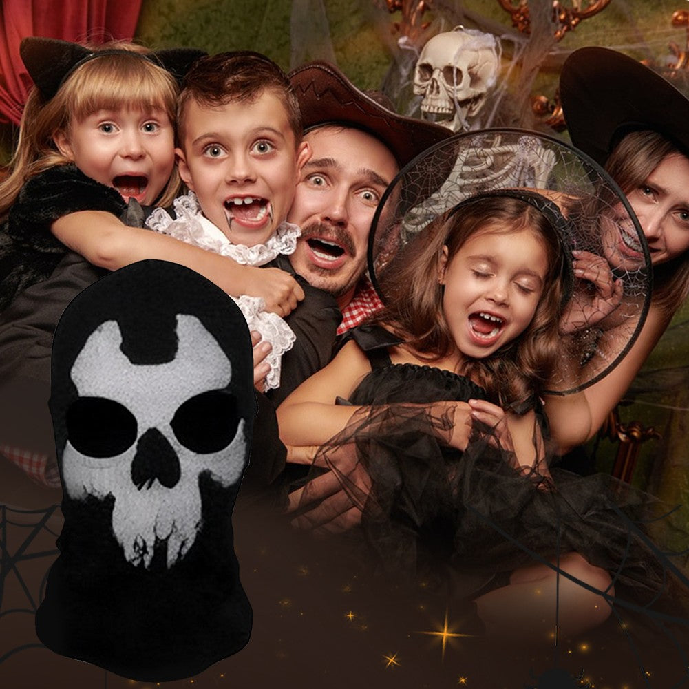 Halloween Ghost Full Face Mask Skull Scary Ghost Skeleton Motorcycle Cycling Headmask for Halloween Cosplay Balaclava Halloween