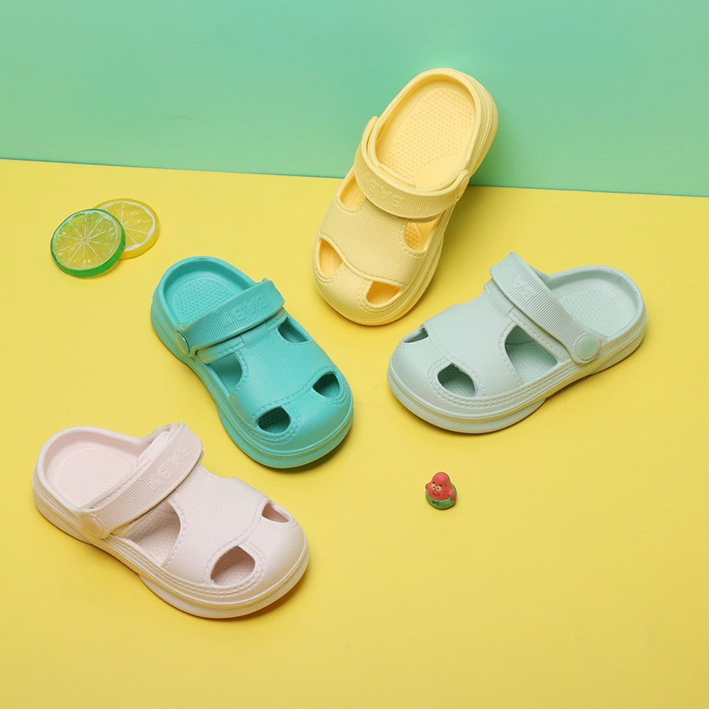 New Summer Children Shoes Non-Slip Slippers Baby Outdoor Fashion Hole Beach Sandals Slippers for Girl Boy Beach Children's Shoes