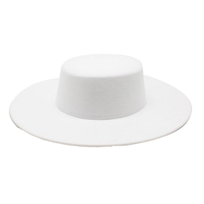 French Bow Tie Fedora Hat Winter Autumn Imitation Woolen Ladies Fedoras Top Wedding Jazz Hats Flat Top Felt Hat Bowler Hats