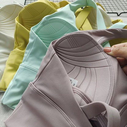 Shockproof High-Intensity Exercise Fitness Bra All-In-One Cup Running Gathered Yoga Beauty Back Breathable Sports Bra for Women