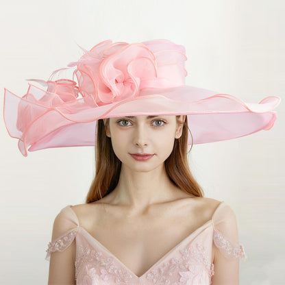 Women Church Hats 2025 Luxury British Top Hats for Elegant Women for Sun Beach Hat Kentucky Tea Party Derby Hats S10-3609