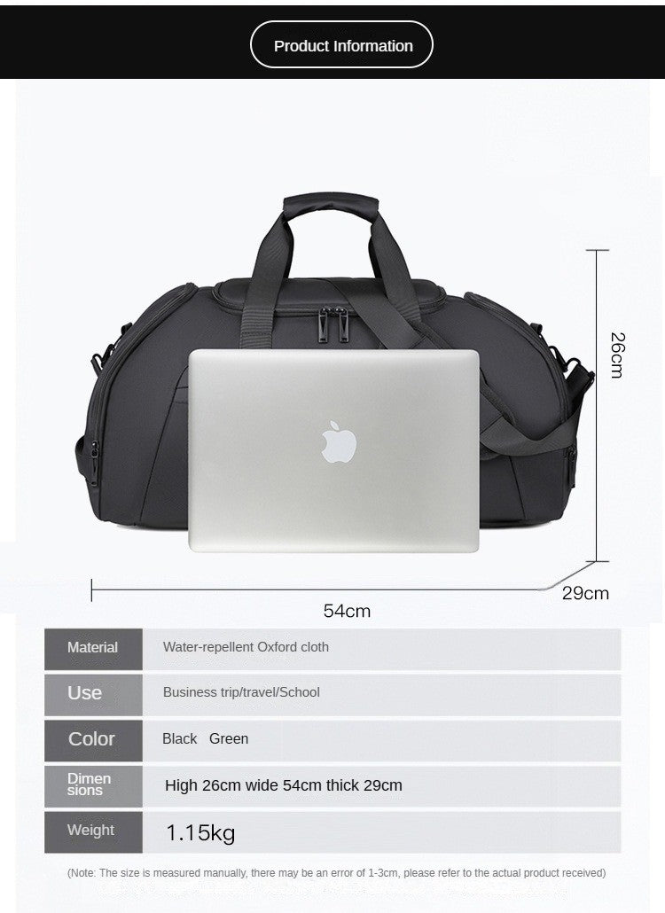 Custom logo large capacity travel bag for men waterproof sports outdoor travel bag print name hand luggage backpack with shoes