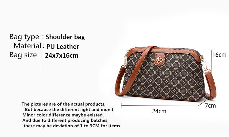 High Quality PU Leather Shoulder Bags Women Small Crossbody Bag Luxury Handbag Lady Messenger Bag Simple Shell Phone Satchels