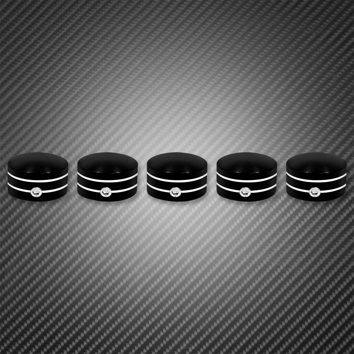 Kit de Parafusos de Coroa Traseira de Motocicleta Preto/Cromado para Harley Touring Road King Street Glide Sportster XL 883 Softail