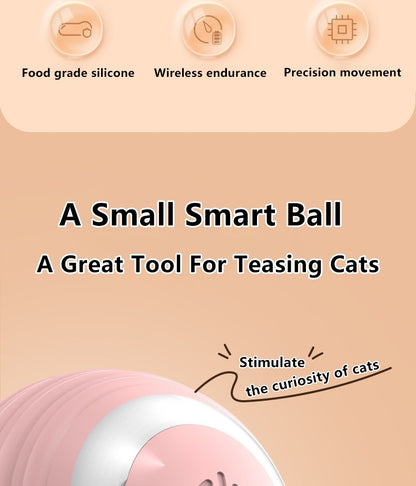 Bola Interativa Inteligente para Gatos, Brinquedo Automático para Gatos, Bola Mágica Rolante, Brinquedo Eletrônico Interativo para Gatos, Acessórios para Jogos de Gatos