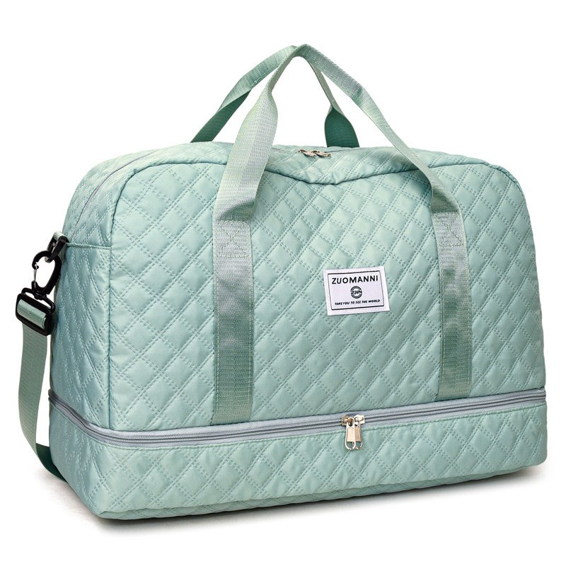 Fashionable Multifunctional Travel Luggage Bag with Independent Shoe Compartment,Suitable for Travel,Sports and Fitness,Camping