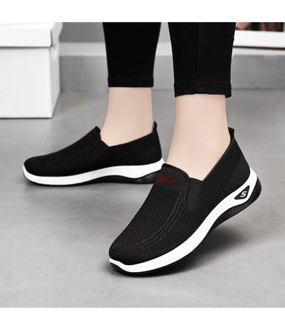 Women Casual Sports Shoes Breathable Lightweight Sneakers Anti-slip Flats Outdoor Running Walking Shoes Female Vulcanized Shoes
