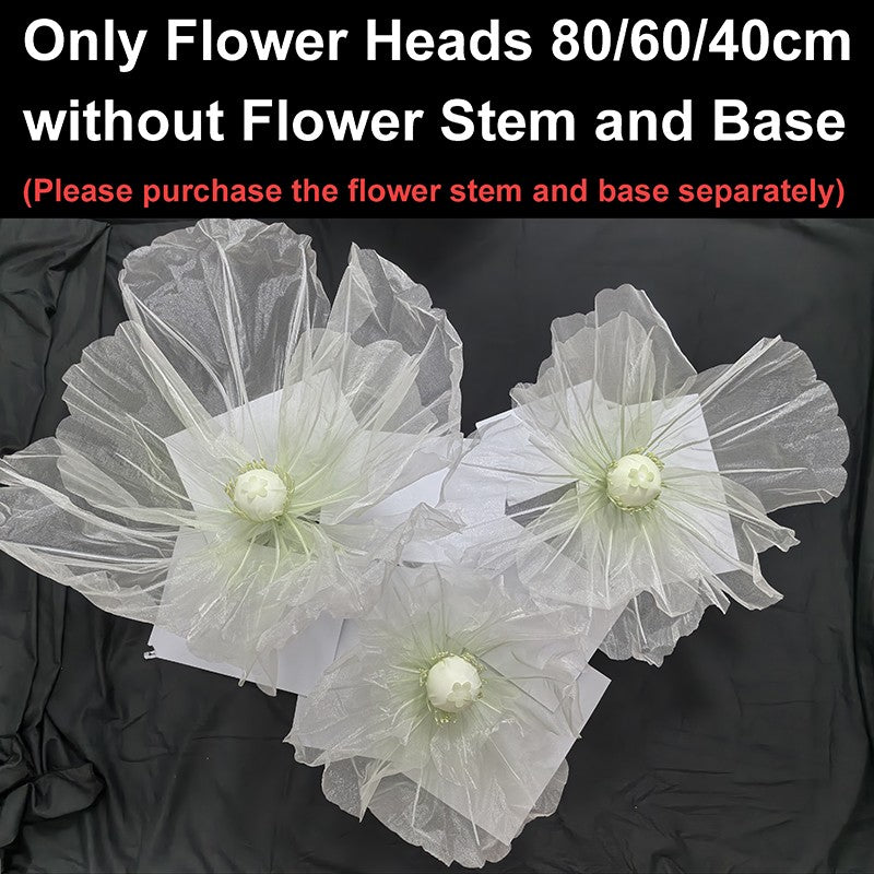 190cm Artificial Flowers Wedding Decor Props Road Lead Flower Silk Yarn Flower Poppy Window Display Garden Decoration Home Decor