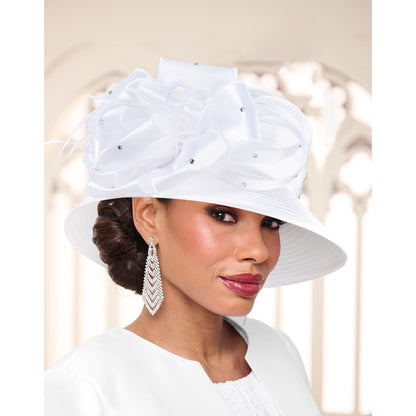 Novos Chapéus Fascinators 2025 para Mulheres Elegantes Casamentos e Chapéus de Topo para Igreja de Damas Britânicas para Mulheres Negras S10-4585