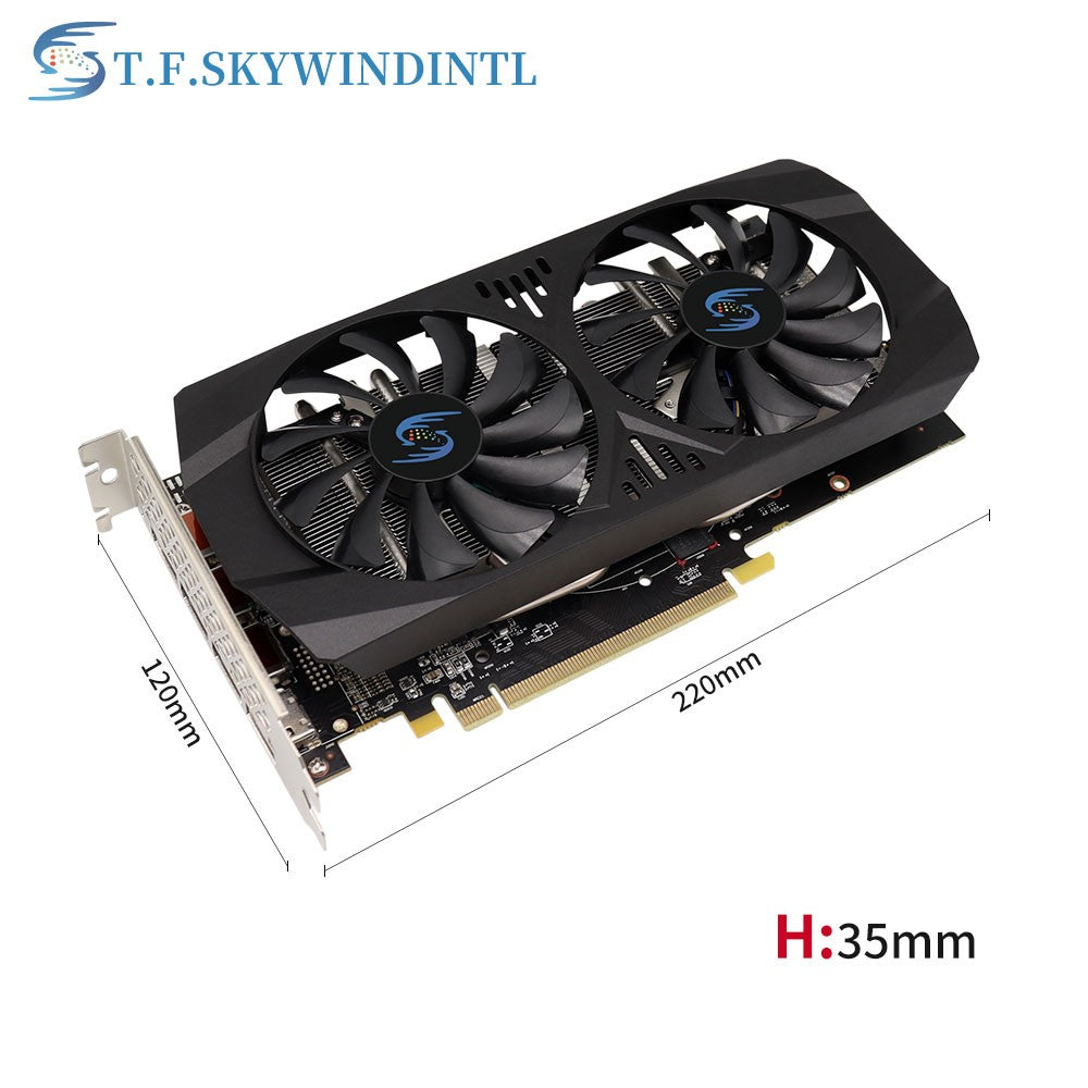 Placa de Vídeo para Jogos RX 580 8GB 2048SP GPU Radeon Série RX580 Placa de Vídeo para Computador de Mesa para Jogos