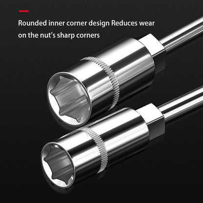 Chave de Soquete T de 6-19 mm Chave de Porca Sextavada Chaves de Fenda Hexagonais Estendidas Pneus Automotivos Máquinas Ferramentas Manuais de Reparo para Oficina