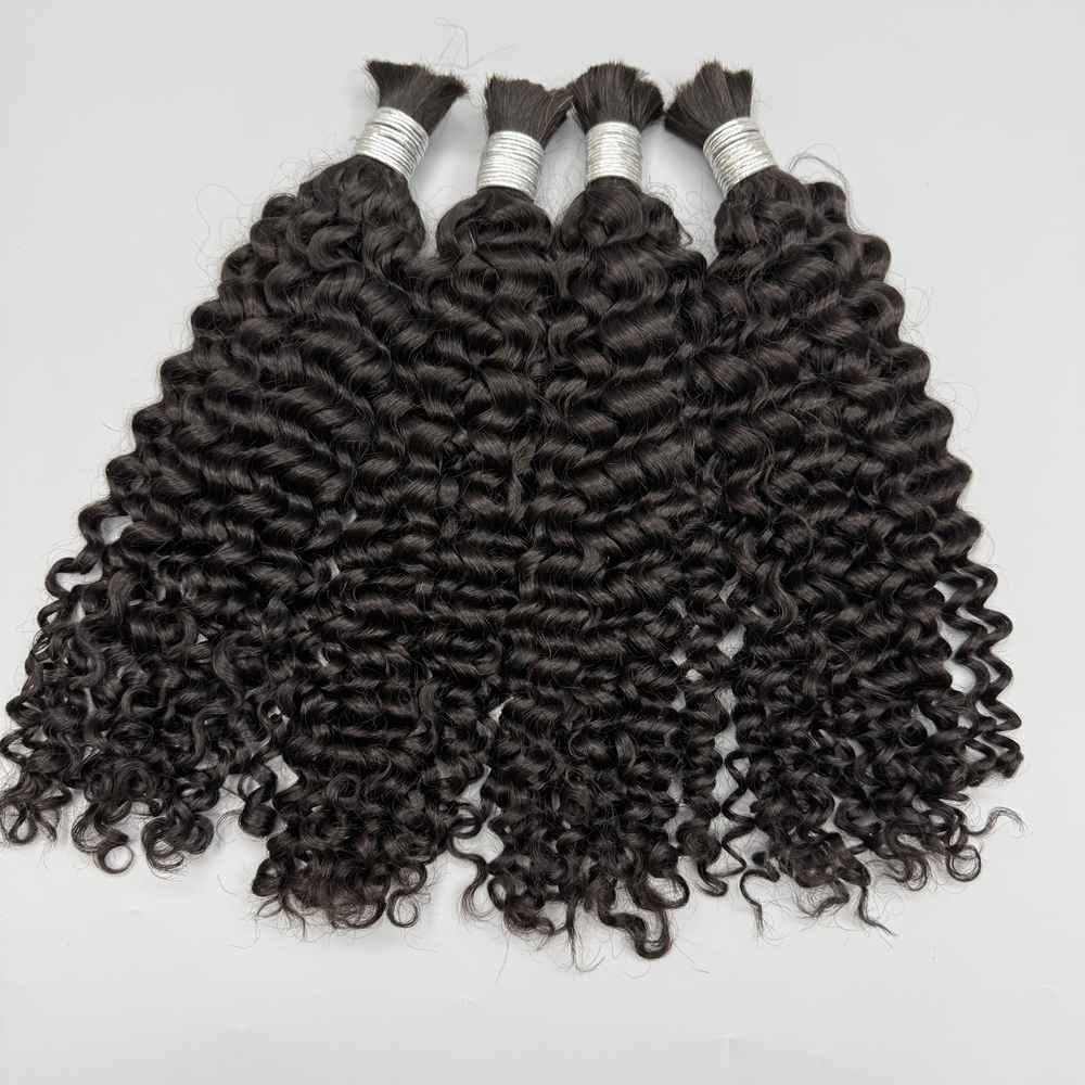 Ombre Highlight 427 Cabelo Humano Cacheado Brasileiro Profundo Ondulado Boho Tranças 100% Cabelo Humano Remy Extensões de Cabelo Humano Cru para Trança