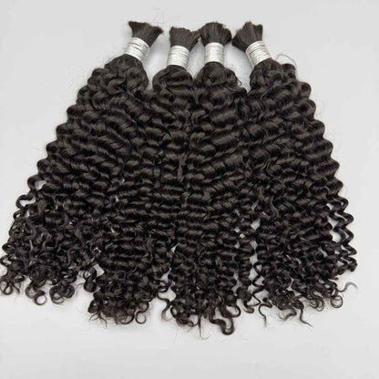 Ombre Highlight 427 Cabelo Humano Cacheado Brasileiro Profundo Ondulado Boho Tranças 100% Cabelo Humano Remy Extensões de Cabelo Humano Cru para Trança