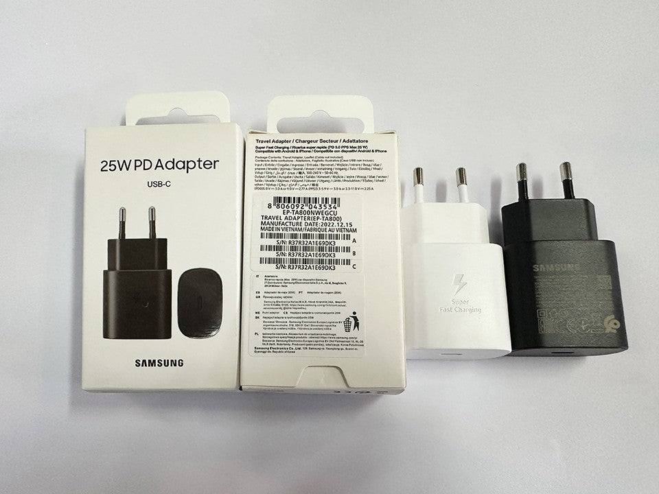 Original Samsung 25W Charger PD Type C Wall Chargeur Galaxi Z Fold 6 5 Z Flip 4 S25 S24 S23 A05s A54 A24 A23 M54 M13 M22 M32 M53