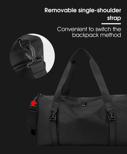 1 Piece Upgraded Sports Bag, Fitness Bag for Men and Women, Large Capacity Dry and Wet Separation Swimming Bag, Short-Distance Business Trip Portable Travel Bag, Sports Shoe Storage Bag, Multi-Purpose Luggage Bag