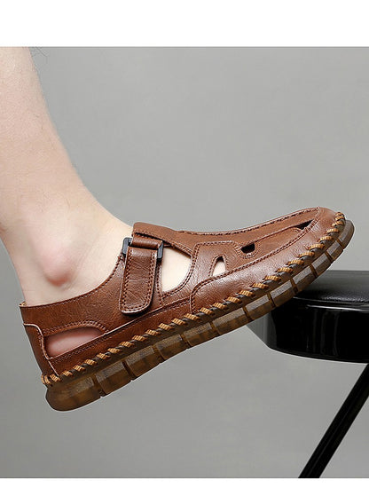 Handmade Men's Shoes Outdoor Shoe Men Casual Men Shoes Breathable Suede Leather Shoe Anti-Skid Walking Shoe Hot Sale Footwear