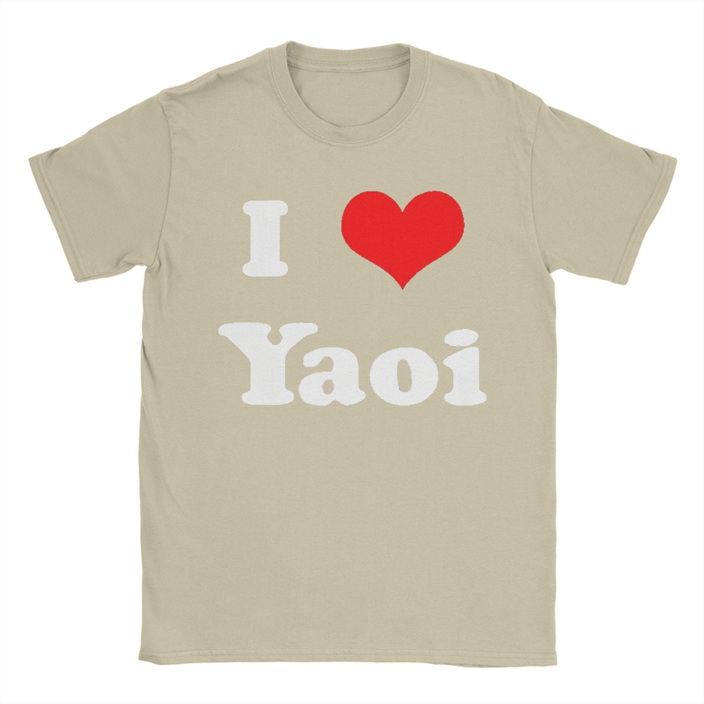 Funny I Love Yaoi T-Shirts Men O Neck Cotton T Shirt  Short Sleeve Tee Shirt Birthday Present Tops