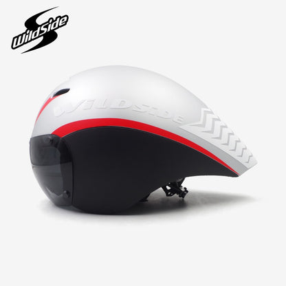 TT Óculos de Lente de Capacete de Ciclismo Capacete de Bicicleta de Estrada Aero Triathlon Tri Capacete de Ciclismo de Corrida de Contrarrelógio Masculino Acessórios de Casco Ciclismo