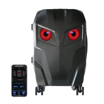 LED Travel Suitcase 20 Inch 48 X 48 Pixels Programmable App Control Colorful Multifunctional Hardshell Suitcase Travel Luggage