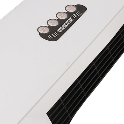Ventilador Quente de Ar Condicionado de Parede, Controle Remoto de 10m, Aquecedor de Ar Condicionado de 1800W para Quarto