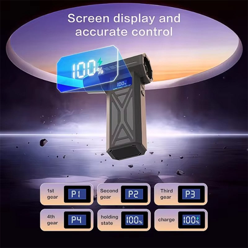 JH Portable Air Blower Free shipping Mini Turbo Jet Fan Handheld Brushless Motor 130000 RPM 52m/s Industrial Duct Fan