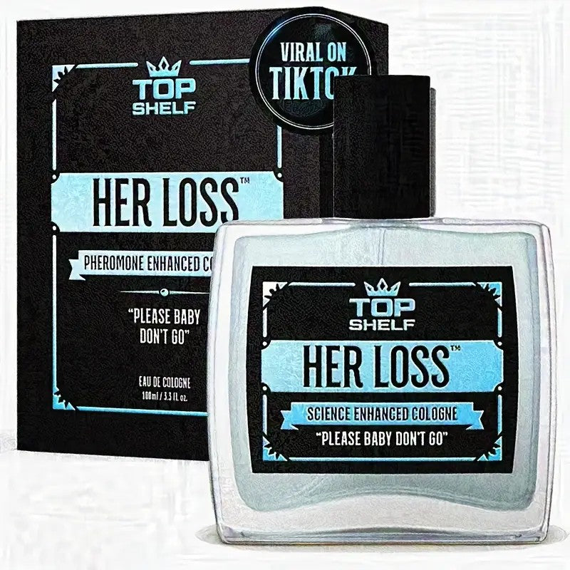 Perfume Colônia Her Loss, perfume colônia masculino, perfume colônia de feromônio masculino 50ml/100ml, fragrância duradoura, presente de Natal