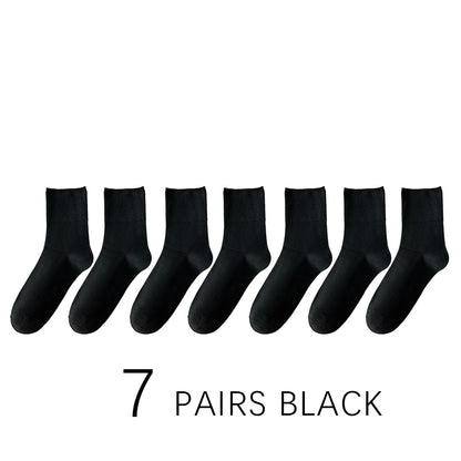 7 Pairs Man Non Binding Diabetes Socks Comfortable Breathable Socks Suitable For Elderly Man For Fat Feet Men Plus Size39-48