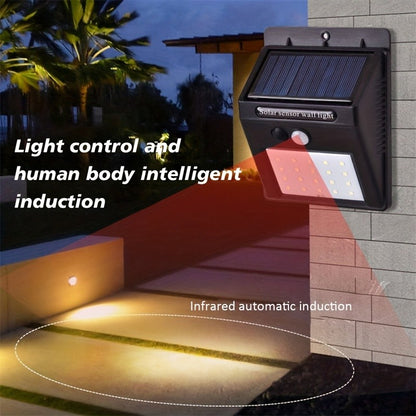 Wall Lights Outdoor 1 Pc 20 LED Solar Lamp PIR Motion Sensor Solar Powered Sunlight Street Light for Garden Decoration