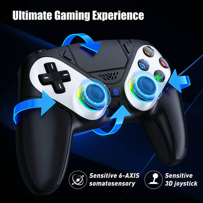 RGB Wireless Gamepad,For Playstation 5/PS5 Controller,With Turbo Dual Sense Vibrate Programming 3D Gaming Controller Console