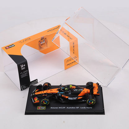 Burago 1:43 2025 McLaren MCL39 F1 Carro de Corrida Edição de Capa Dura Nº 4/Nº 81 Modelo de Carro em Liga