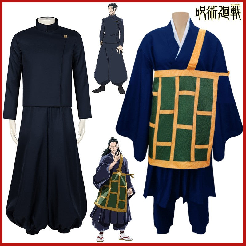 Anime Jujutsu Kaisen Geto Suguru Cosplay Costume Shirt Pants kimono Wig High School Uniform Full Set Adult Mens Party Clothes